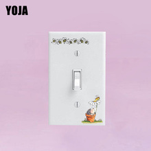 YOJA  Funny Bees PVC Living Room Badroom Decor Wall Sticker Colour Switch Decal 12ss0239 2024 - buy cheap