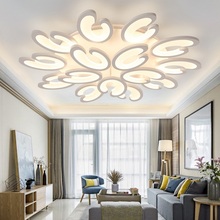 Lámparas de techo LED acrílico de aluminio con flores para el hogar, lámparas de estudio y sala de estar, luces de techo LED comerciales, 110-240V 2024 - compra barato