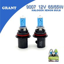 2PCS 2015 GRANT 9007 HB5 Halogen Xenon Bulbs 65/55W 6000K DC12V Bright White Quartz Glass Blue Car Headlights Replacement Lamp 2024 - buy cheap