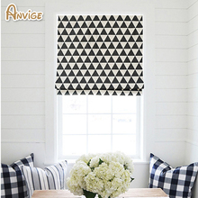 Anvige Modern Triangular Geometry Printed Roman Shade Rollor Blind Window Curtains For Living Room 2024 - buy cheap