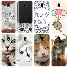 meow lovely cute cat kitty Soft Silicone Phone Case For Samsung Galaxy J3 J4 J6 J8 2018 J3 J5 J7 2017 J5 J7 2016 J3PRO J7 PLUS 2024 - buy cheap