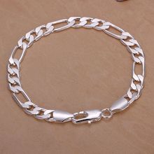H200 moda jóias de prata 925 jóias de prata banhado pulseira 8 mm pulseira / LLOYLKVU WDSDBYUO 2024 - compre barato