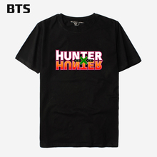 Футболка с принтом Hunter X Hunter, мужская летняя футболка с коротким рукавом, новый дизайн, забавные Аниме футболки большого размера 4xl 2024 - купить недорого