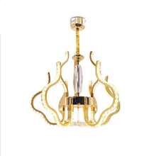 Lustre de alumínio pendente para decoração de casa, lustre de cristal de alumínio enferrujado para decoração de casa americana para sala de estar 2024 - compre barato