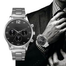 Модные Мужские Аналоговые кварцевые часы из нержавеющей стали с кристаллами, мужские наручные часы, лучший бренд, роскошные креативные часы Bayan Kol Saati для мужчин 2024 - купить недорого