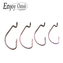 100 Pcs/pack carbon steel fishing hooks,fish anzol, worm hooks & Jig hook for soft lure Free shipping 2024 - buy cheap