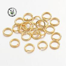 Golden Color Brass JumpRings, Close but Unsoldered, about 7mm in diameter, 1mm thick 2024 - buy cheap