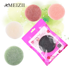 6Colors Round Shape Konjac Sponge Cosmetic Puff Face Cleaning Sponge Natural Konjac Puff Facial Cleanser Tool Wash Flutter 2024 - buy cheap