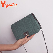 Yogodlns Luxury High Quality PU Leather Chains Women Bag Woman Designer Bag Fake Designer Handbag Solid Crossbody Bags For Women 2024 - buy cheap