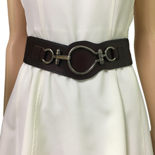 Wide Belts for women PU Leather belts female waistband metal buckle belts for dresses designer brand luxury women 2024 - buy cheap