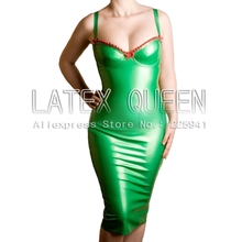 Rubber latex dress green 2024 - buy cheap