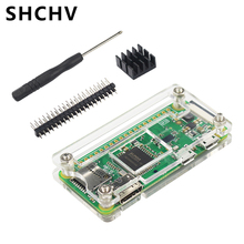 Для Raspberry Pi Zero kit акриловый чехол + алюминиевый радиатор + 40Pin GPIO Header + отвертка для Raspberry Pi Zero W 1,3 Pi0 2024 - купить недорого