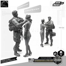 1/35 Model Kits  Us Commando And Wife  New Version Resin Soldier SII-06 2024 - buy cheap