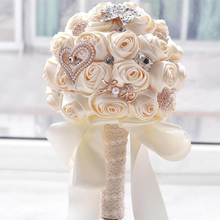 Ramos de boda artificiales de cristal, flor hecha a mano, para decoración de boda 2024 - compra barato