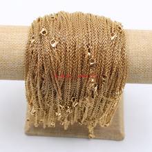 Lot of 10pcs /20pcs Thin 2mm 18'' Women Girls Jewelry Stainless steel Oval ROLO Chain Necklace Gold in bulk 2024 - buy cheap