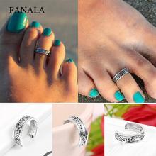 New Women Casual Jewelry Toe Charm Ring Carved Wedding Fashion 2024 - buy cheap