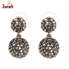 JURAN Crystal Ball Stud Earings 2019  New Arrival Fashion Party  Statement Earrings For Women Girl  Earring Facyory Price W3401 2024 - buy cheap