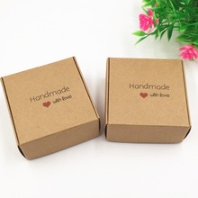 Lançamento 500 caixa de papel kraft marrom para sabão artesanal jóia casamento aniversário festa lembrança caixas de embalagem de doces 2024 - compre barato