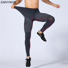 GANYANR Running Tights Men Yoga Basketball Compression Pants Fitness Athletic Leggings Gym Bodybuilding Training Sports Skinny 2024 - buy cheap