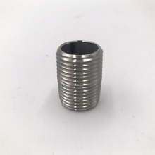 304 SS NEW 1" CLOSE NIPPLE WITH  1/2  FULL THREAD BAR ACCESSORY .NEW FITTING 2024 - buy cheap