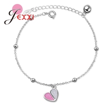 925 Sterling Silver Romantic Sweet Bracelets With Heart Shaped Christmas Gifts For Girlfriend Women Anniverary Jewelry 2024 - buy cheap