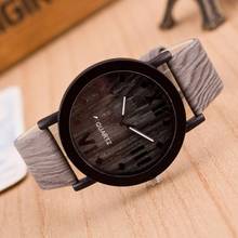 Quartz Wristwatches Roman Numerals Wood Leather Band Analog Quartz Vogue Wrist Watches Woman Fashion Watch Clock Female Watch 2024 - buy cheap