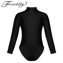 Girls Long Sleeve Ballet Leotards Dancewear Gymnastics Ballet Leotard Unitard Kids Spandex One Piece Leotards Dancewear Costumes 2024 - buy cheap