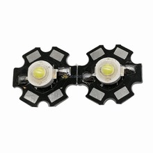 5PCS 5W White High Power LED Bead Emitter 250-300LM 6500k with 20mm Star Platine Heatsink 2024 - buy cheap