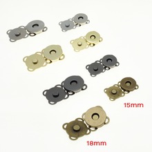 Metal Magnetic Snap Fasteners Clasps Buttons Handbag Purse Wallet Craft Bags Parts Accessories 15mm 18mm 4 Colors 2024 - buy cheap