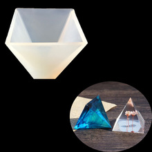 3D Пирамида DIY Инструменты для украшения глины, полупрозрачные аксессуары для ювелирных изделий, силиконовая форма для ювелирных изделий, эпоксидные формы для тортов, печенья 2024 - купить недорого