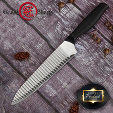 Faca de cozinha profissional, facas de chef de cozinha 8 argolas 420j2 aço inoxidável faca profissional de corte de batatas e vegetais facas grandafiada 2024 - compre barato
