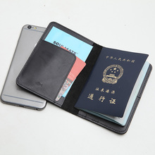 Lanspace capa de passaporte de couro masculina, porta-moedas artesanal, capa de passaporte de marca famosa 2024 - compre barato