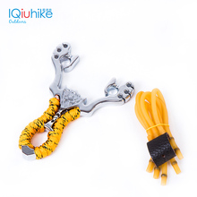 IQiuhike Stainless Steel Rubber Slingshot Catapult Pocket Outdoor Hunting Game Sling Shot Adult Hunting Slingshot Nostalgic Toys 2024 - buy cheap