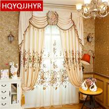 HOT Chinese Style Royal Luxury Embroidered Blackout Curtains For Living Room Embroidered Voile Curtains Window Curtain Bedroom 2024 - buy cheap