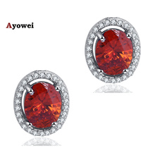 Top quality Australia Zirconia earrings for Ladies Silver filled crystal Stud Earrings Health Party fashion jewelry JE909A 2024 - buy cheap