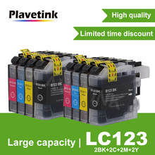 Чернильный картридж Plavetink LC121 LC 123 LC123 совместимый для принтера Brother DCP-J552DW DCP-J752DW MFC-J470DW MFC-J650DW 2024 - купить недорого