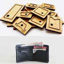 DIY leather craft card holder wallet knife mould die cutter hand punch tool pattern 120x100x20mm 6pcs/set 2024 - buy cheap