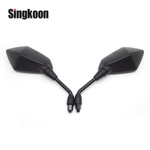 Universal 10mm Motorcycle Rearview Mirrors Black Scooter Moto Side Mirrors FOR bmw r1200rt suzuki intruder 800 pcx 150 ybr 2024 - buy cheap