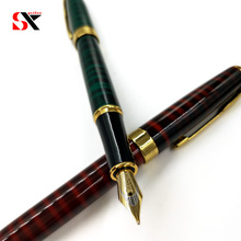 Yushun Highly quality Marble Grain Fountain Pen metal roller ball pen Business Chirstmas Gift box School Office Supplies 2024 - buy cheap