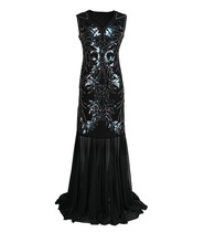Женское блестящее платье 20 s, винтажное платье с кисточками и золотыми сетками 2024 - купить недорого