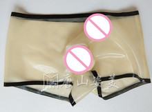 Transparent Latex Underwear WITH trims penis sheath CUSOTMIZED 2024 - buy cheap