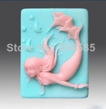 Mermaid and Fish 0828 Craft Art Silicone Soap mold Craft Molds DIY 2024 - buy cheap