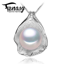 FENASY Natural Freshwater Pearl Necklaces For Women Trendy 925 Sterling Silver Pendant Necklace Idea Gift 2024 - buy cheap