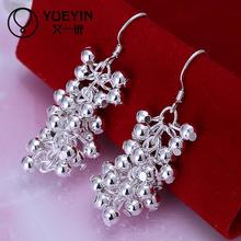 silver plated pendant earrings Wholesale silver plated long Dangle earrings for women wedding jewelry ornaments brincos 2024 - buy cheap