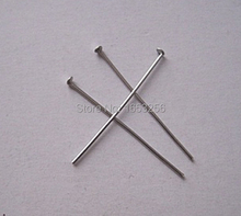 35mm lenght in bulk  Lot of 500pcs Stainless steel flat Head Pin Earring Craft Jewelry Making Pendants Pins & Needles 2024 - buy cheap