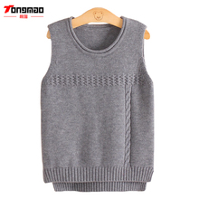 TONGMAO Clothes Spring Children Girls Sweaters Casual Solid color O-neck Wool Knitted Warm Cashmere Pullovers Vest Kids Clothing 2024 - buy cheap
