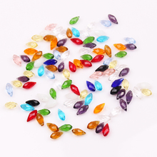 198pcs 6*12mm Random Mixed More 15colors Crystal Glass Teardrop Beads Briolette Crystal Jewelry Loose Beads DIY Making 2024 - buy cheap