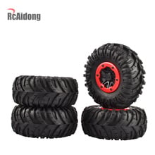 4PCS 2.2" Rubber Wheel Tires & Beadlock Wheel Rims for Axial SCX10  90053 AX10 Wraith RR10 Yeti 1/10 RC Rock Crawler 2024 - buy cheap
