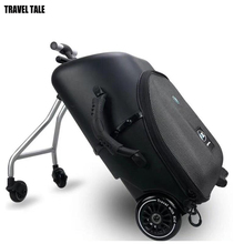 TRAVE TALE 19"20" Kids Sit Luggage Scooter  Carry On Travel Suitcase Lazy Trolley Case 2024 - buy cheap