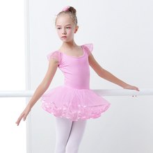 Leotardo de Ballet rosa para niñas, vestido de baile, tutú, Hada, Yoga, gimnasia artística, Bailarina 2024 - compra barato